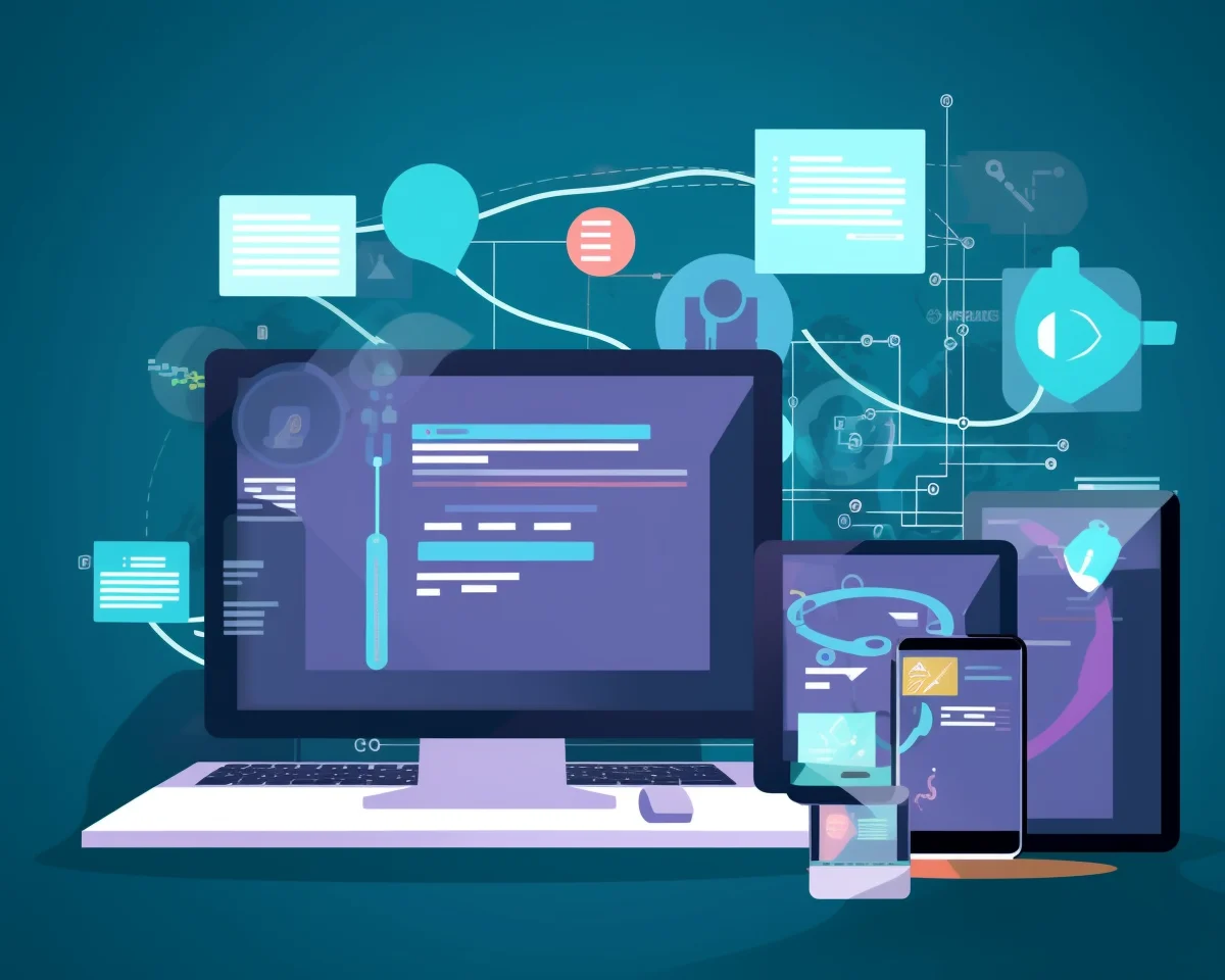 Planavimas, Dizaino kūrimas, Turinio kūrimas, Programavimas, Testavimas